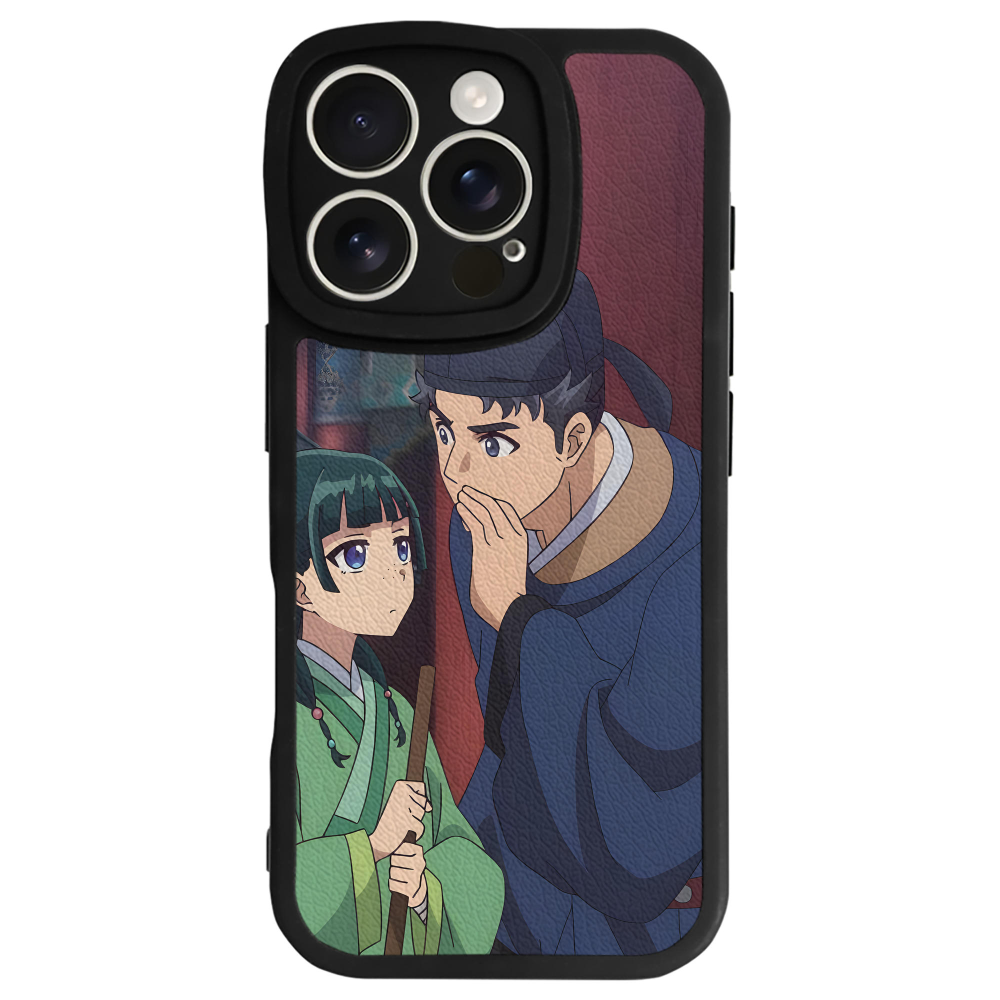 （画像用） 薬屋のひとりごと The Apothecary Diaries 【iPhone 16シリーズ対応】シリコンスマホケース（レザー調） 材質：シリコン
